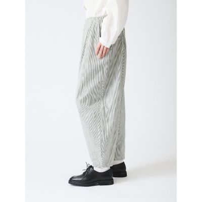 ｍｉｚｕｉｒｏ　ｉｎｄ　ヒッコリーワイドテーパードパンツ