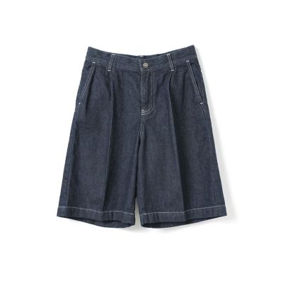 VIVIENNE TAM　デニムハーフパンツ mizuiro ind デニムハーフパンツ（ONEWASH