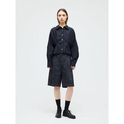 mizuiro ind デニムハーフパンツ（ONEWASH