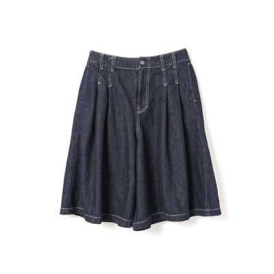 mizuiro ind ハイウエストワイドハーフパンツ | mizuiro ind