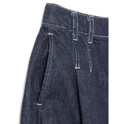 mizuiro ind ハイウエストワイドハーフパンツ | mizuiro ind
