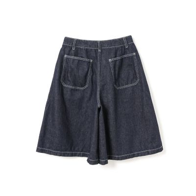 mizuiro ind ハイウエストワイドハーフパンツ | mizuiro ind