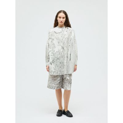 mizuiro ind マーブルプリントキュロットパンツ | mizuiro