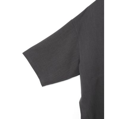 mizuiro ind ノーカラーハーフスリーブコート