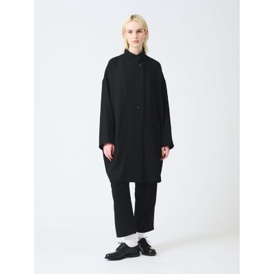 ＜mizuiro ind (Women)＞ｍｉｚｕｉｒｏ　ｉｎｄ　スタンドカラーワイドジャケット