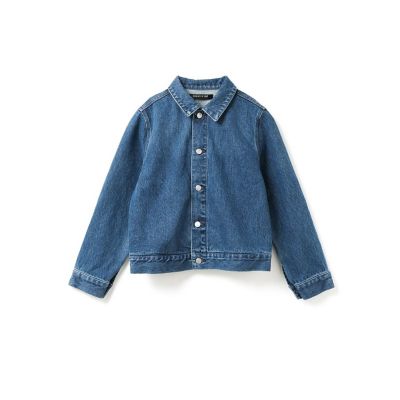 未使用【mizuiro ind/ミズイロインド】デニムジャケット mizuiro ind コンパクトデニムジャケット（ダメージ