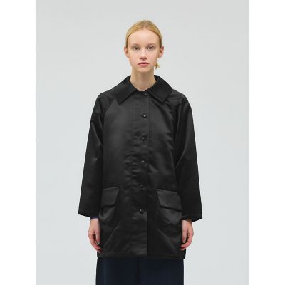 ＜mizuiro ind (Women)＞ｍｉｚｕｉｒｏ　ｉｎｄ　サテンドルマンコート