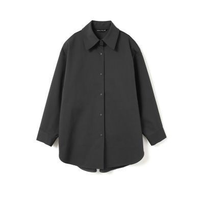 mizuiro ind ダブルクロスワイドシャツブルゾン | mizuiro