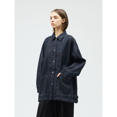 mizuiro ind ワイドデニムカバーオール（ONEWASH