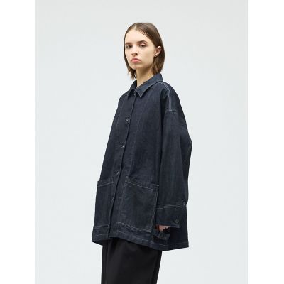 mizuiro ind ワイドデニムカバーオール（ONEWASH