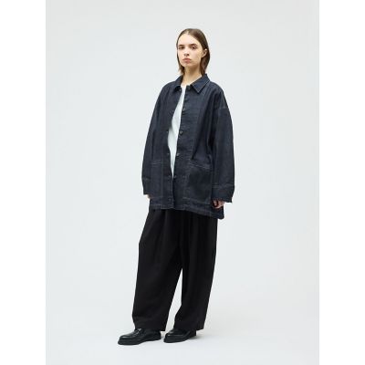 mizuiro ind ワイドデニムカバーオール（ONEWASH