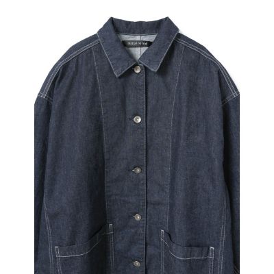 mizuiro ind ワイドデニムカバーオール（ONEWASH