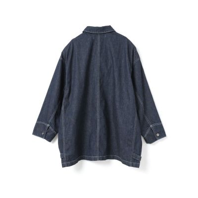 mizuiro ind ワイドデニムカバーオール（ONEWASH