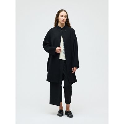 ＜mizuiro ind (Women)＞ｍｉｚｕｉｒｏ　ｉｎｄ　スタンドカラーワイドジャケット