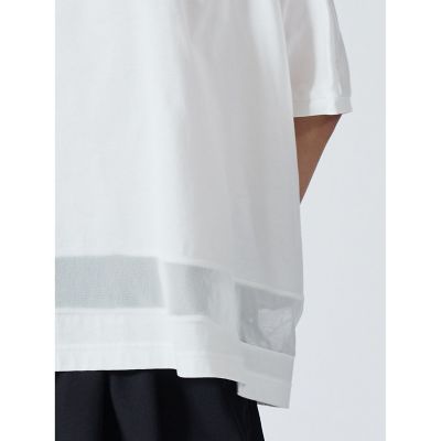 mizuiro ind メッシュミックスワイドプルオーバー