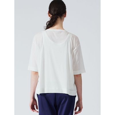ｍｉｚｕｉｒｏ　ｉｎｄ　ガーゼクルーネックハーフスリーブＴ