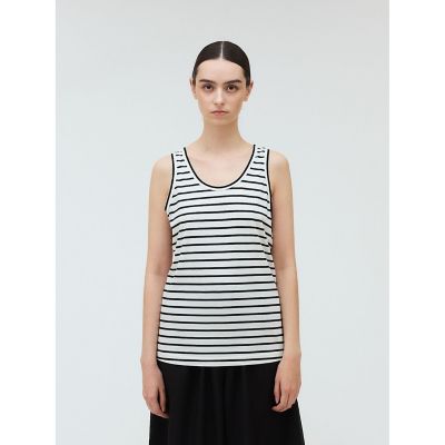 ＜mizuiro ind (Women)＞ｍｉｚｕｉｒｏ　ｉｎｄ　ボーダータンクトップ