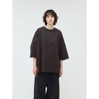 ＜mizuiro ind (Women)＞ｍｉｚｕｉｒｏ　ｉｎｄ　クルーネックワイドチュニック