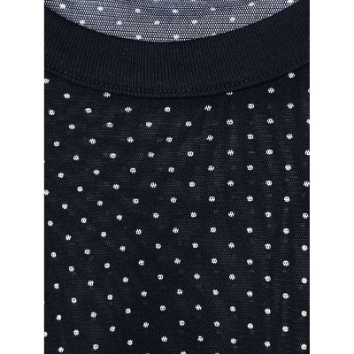 mizuiro ind メッシュドットクルーネックT | mizuiro