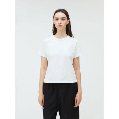 ＜mizuiro ind (Women)＞ｍｉｚｕｉｒｏ　ｉｎｄ　ベーシッククルーネックＴ