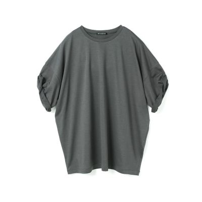 mizuiro ind ロールアップスリーブワイドT | mizuiro