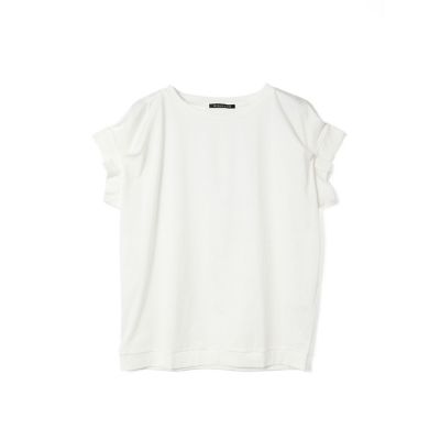 ｍｉｚｕｉｒｏ　ｉｎｄ　フリルスリーブクルーネックプルオーバー