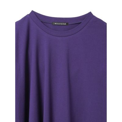mizuiro ind クルーネックアシンメトリープルオーバー