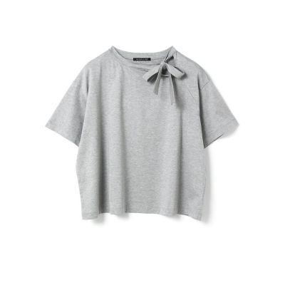 tシャツ mizuiro ind リボンカラーTシャツ レディース mizuiro ind リボンカラーTシャツ | mizuiro ind