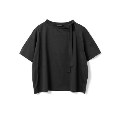 tシャツ mizuiro ind リボンカラーTシャツ レディース mizuiro ind リボンカラーTシャツ | mizuiro ind
