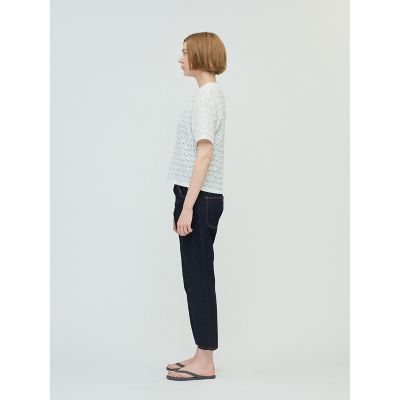 ｍｉｚｕｉｒｏ　ｉｎｄ　ストレッチレースクルーネックＴシャツ