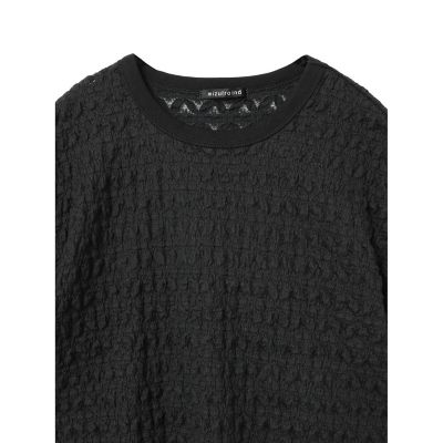 ｍｉｚｕｉｒｏ　ｉｎｄ　ストレッチレースクルーネックＴシャツ