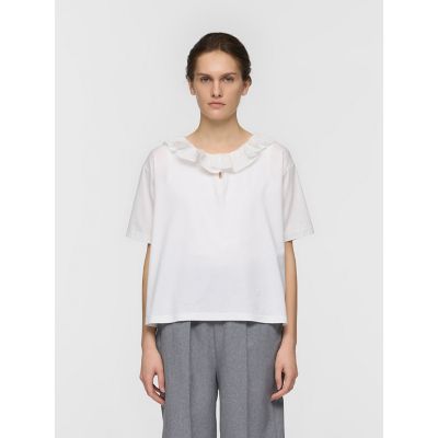 mizuiro ind フリルカラースキッパーTシャツ | mizuiro ind