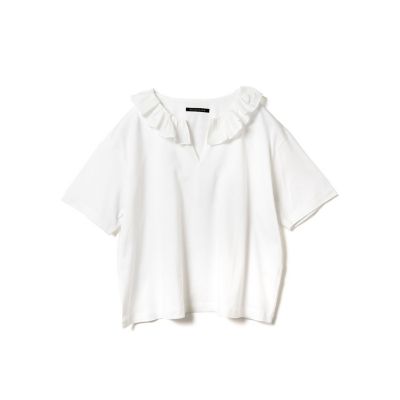 mizuiro ind フリルカラースキッパーTシャツ | mizuiro ind