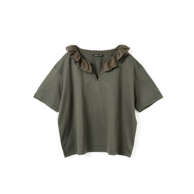 mizuiro ind フリルカラースキッパーTシャツ | mizuiro ind