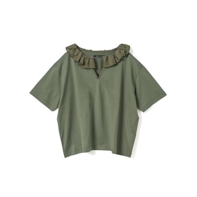 mizuiro ind フリルカラースキッパーTシャツ | mizuiro ind