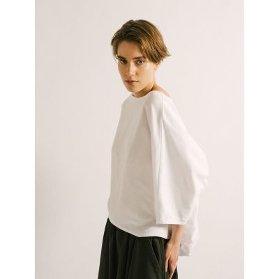 mizuiro ind ボートネックコクーンプルオーバー | mizuiro
