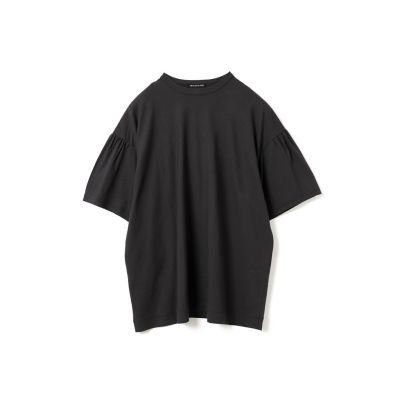 mizuiro ind ギャザースリーブワイドTシャツ | mizuiro ind
