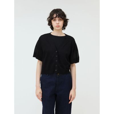 mizuiro ind (Women)/ミズイロインド mizuiro ind Vネックショートカーディガン