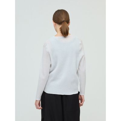ｍｉｚｕｉｒｏ　ｉｎｄ　クルーネックリブカーディガン