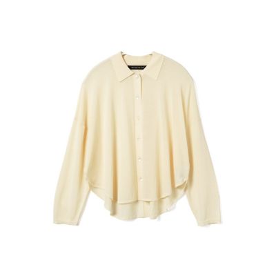 mizuiro ind シャツカラーシャツカーディガン | mizuiro ind 