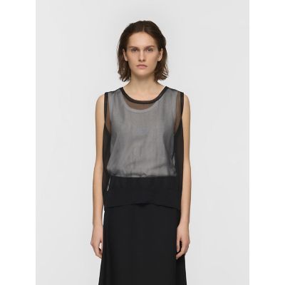 ＜mizuiro ind (Women)＞ｍｉｚｕｉｒｏ　ｉｎｄ　クルーネックベスト