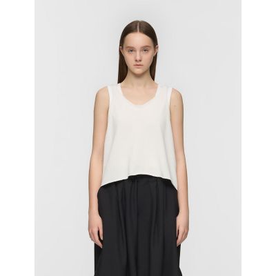 ＜mizuiro ind (Women)＞ｍｉｚｕｉｒｏ　ｉｎｄ　Ｕネックショートベスト