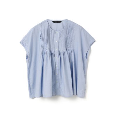 ｍｉｚｕｉｒｏ　ｉｎｄ　ピンタックノースリーブシャツ