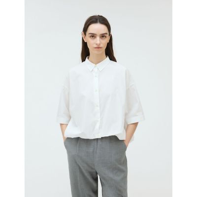 ＜mizuiro ind (Women)＞ｍｉｚｕｉｒｏ　ｉｎｄ　ハーフスリーブバルーンシャツ