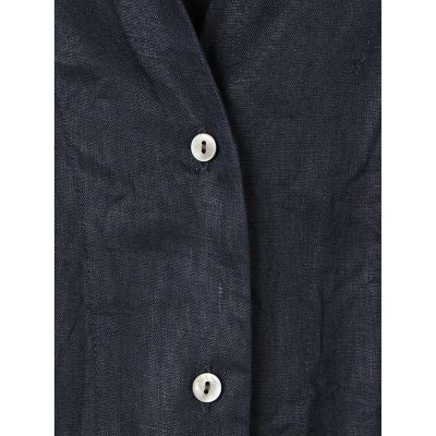 ｍｉｚｕｉｒｏ　ｉｎｄ　リネンスタンドカラーコクーンシャツ