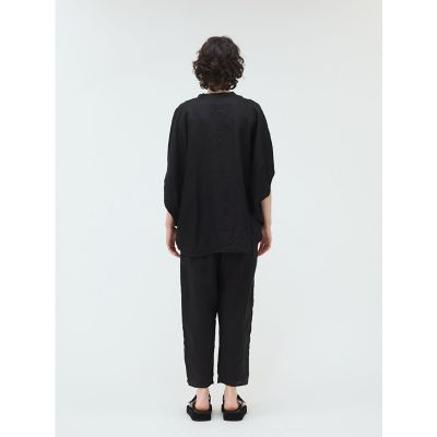 ｍｉｚｕｉｒｏ　ｉｎｄ　リネンスタンドカラーコクーンシャツ