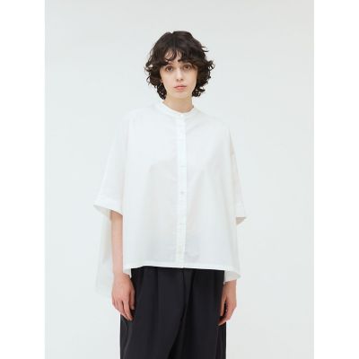mizuiro ind (Women)/ミズイロインド ｍｉｚｕｉｒｏ　ｉｎｄ　スタンドカラーワイドシャツ