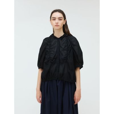 mizuiro ind (Women)/ミズイロインド ｍｉｚｕｉｒｏ　ｉｎｄ　ギャザーフード付きシャツ