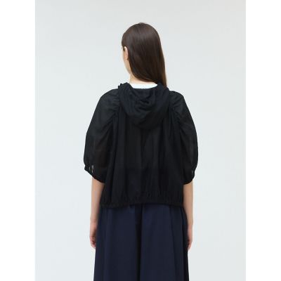 ｍｉｚｕｉｒｏ　ｉｎｄ　ギャザーフード付きシャツ