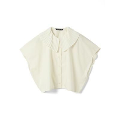 ｍｉｚｕｉｒｏ　ｉｎｄ　プリーツカラーシャツ